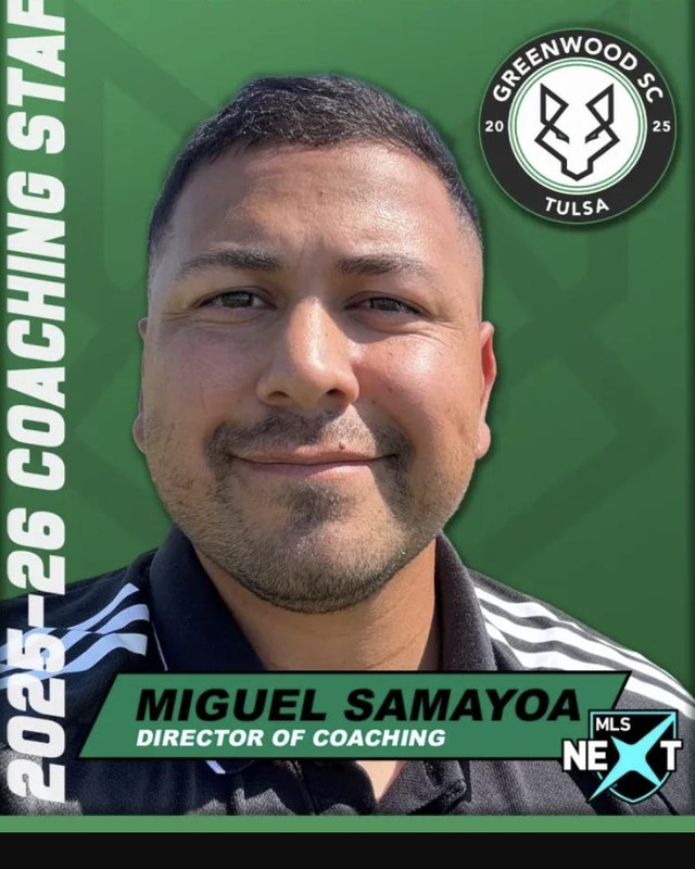 Miguel Samayoa, Director of Coaching at Tulsa Greenwood SC